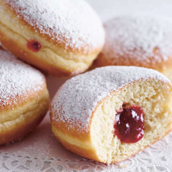delicious pastry with red filling