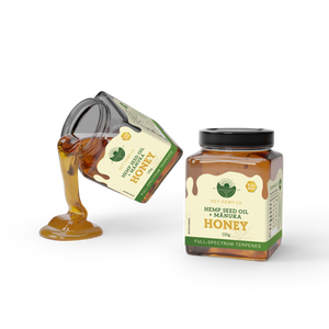 premium Manuka Honey blended with full spectrum Hemp Oil