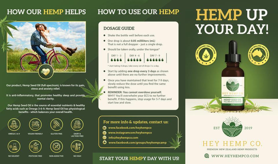 how to use hemp seed oil brochure