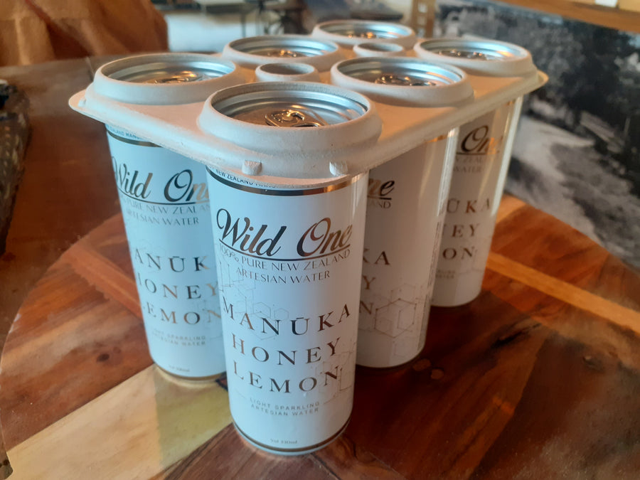 Wild One - Sparkling Manuka Honey and Lemon Drink, 330ml can x 6
